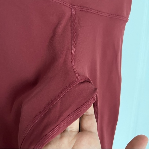 Lululemon Align Crop *21" - Red Merlot size 2 - Picture 8 of 9